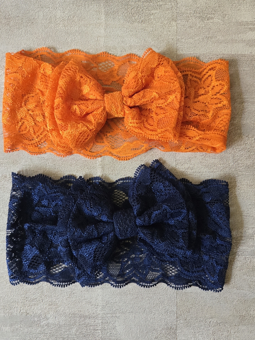 Baby Girls Lace Bow Headbands Set Soft Elastic Wide Hairbands Infants & Toddler